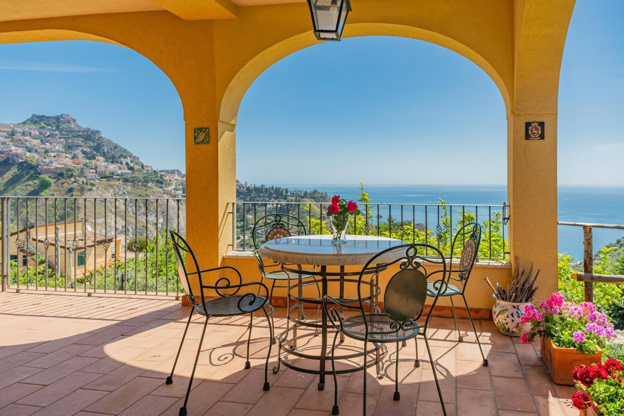 Sea View Villa Taormine Extérieur photo